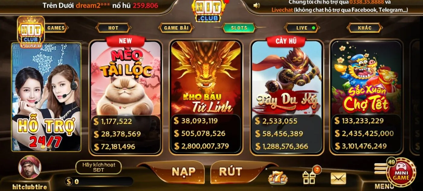 Khi nào thì người chơi cần liên hệ Hitclub?